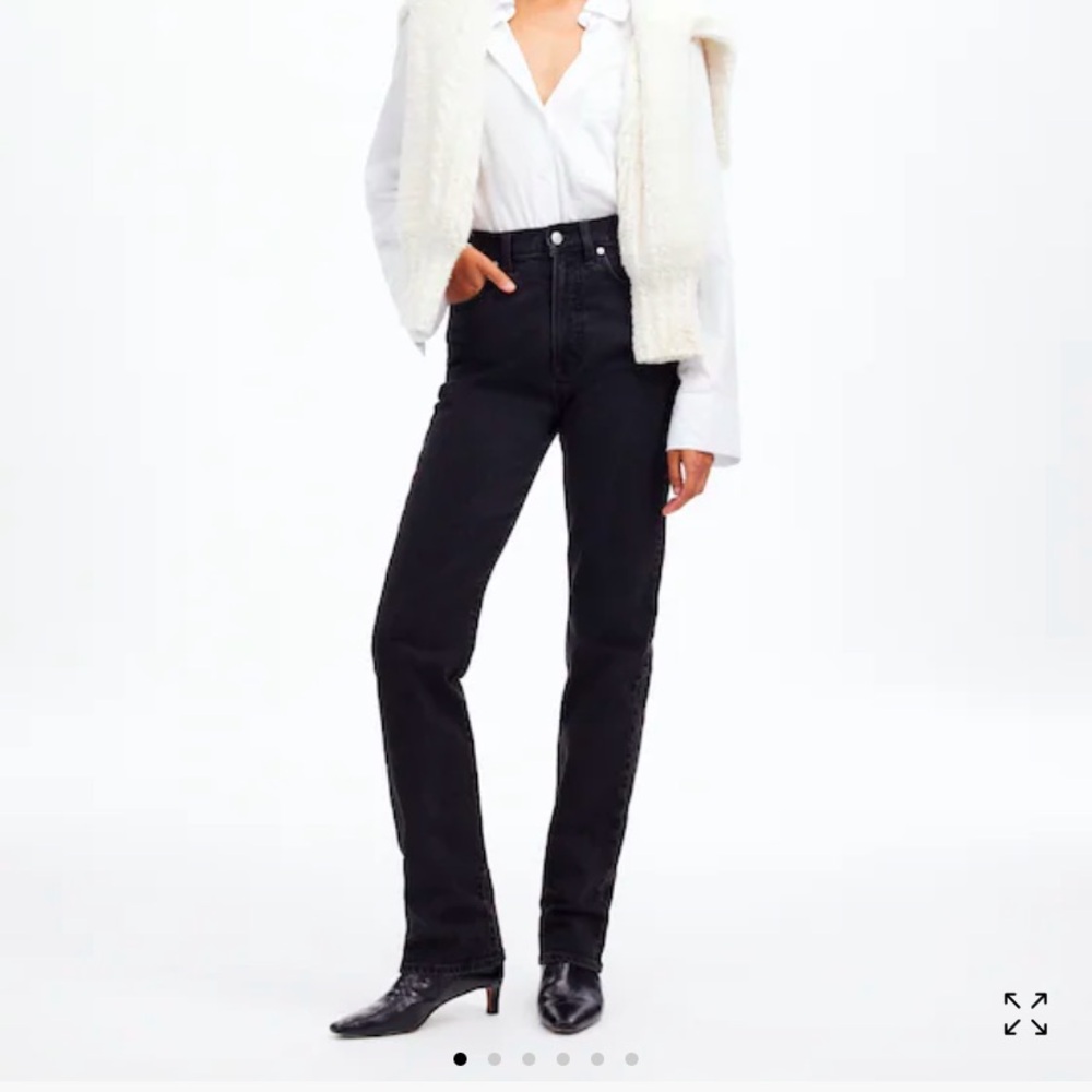 Madewell 90s Straight Black (Belmere) Denim Pants